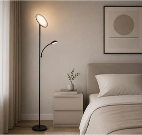 Rabalux 74084 - LED stmievateľná stojacia lampa HALINA 23W/230V 3000/4200/6500 čierna