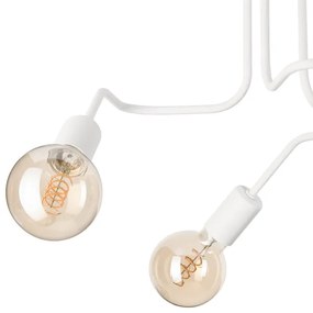 Prisadený luster MATYLDA 3xE27/60W/230V biela