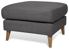 Tmavosivá menčestrová podnožka Paris – Scandic