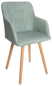 Scandinavia stolička s lakťovou opierkou zelená