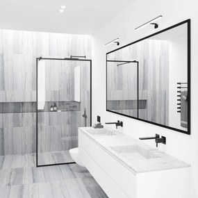 NORDLUX Kúpeľňové LED osvetlenie nad zrkadlo MARLEE, 8,9 W, teplá biela, čierna
