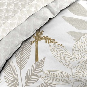 Béžové bavlnené obliečky na dvojlôžko/predĺžené s plachtou/6-dielne 240x220 cm Raoni – douceur d'intérieur