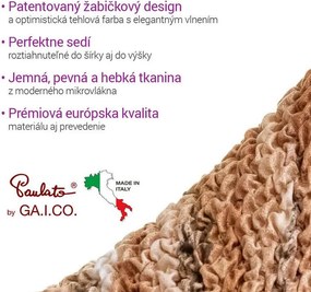 Bielastické poťahy OCEANO NOVÉ tehlové trojkreslo (š. 170 - 220 cm)