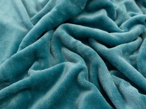 Obliečka na vankúš mikroplyš 70 × 90 cm - Laura petrolejová