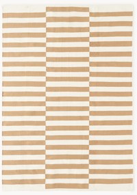 Ručne tkaný pruhovaný kelímový koberec Donna