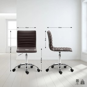 Pracovná stolička Alamosa - Hnedá