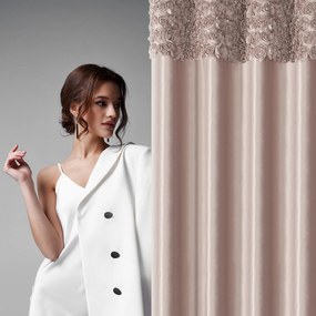 ZATEMŇOVACÍ ZÁVES NA KRÚŽKOCH EVA MINGE ROSES13 140X250 CM PUDROVÁ