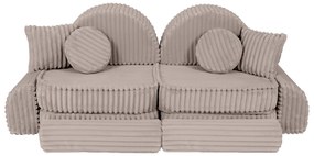 MeowBaby® Churros detská pohovka Max, Pebble Beige