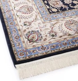 Koberec Anatolia Silk 66524 – modrý obdĺžnik s orientálnym vzorom Rozmer: 200x290 cm