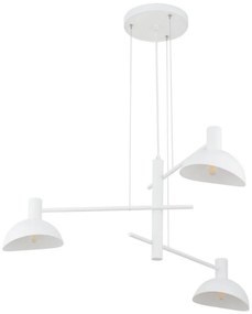 Luster na lanku ARTIS 3xE14/40W/230V biela