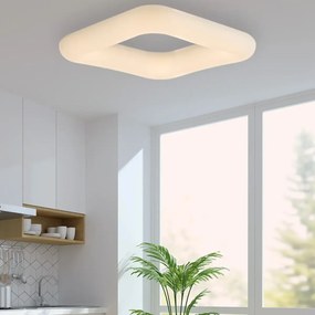 LED stropné svietidlo Donut Square 60 CCT s diaľkovým ovládačom