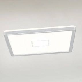Stropné LED svietidlo Free, 29 x 29 cm, striebro