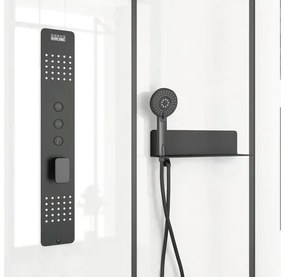 Sprchový box Aurlane Urban 2 115 x 90 x 215 cm čierny