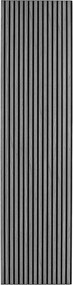 Drevený akustický panel, 2400 x 600 mm, B2BP009, dub grafitový