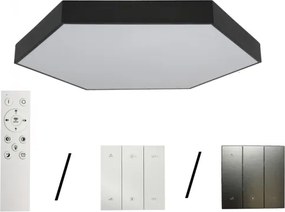 LED stropné svietidlo LED/200W/230V 3000/4000/6500K priemer 100 cm čierne