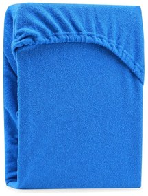 Froté prestieradlo s gumou AmeliaHome Ruby modré