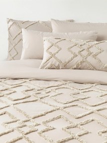 Obliečka na paplón z bavlneného perkálu's tuftovaným dizajnom Faith