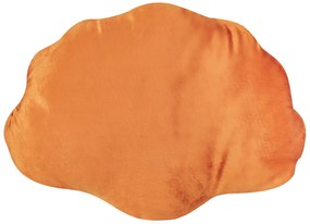 Sada 2 zamatových vankúšov 47 x 35 cm oranžová CONSOLIDA Beliani