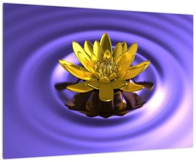 Obraz kvetu vo vode