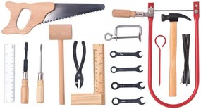 Kovové náradie v drevenom boxe – veľké