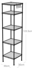 Regál METRO čierny