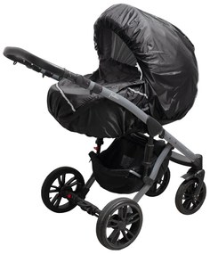 Pláštenka na kočík s reflexným prvkom New Baby Basic čierna