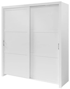 Skriňa Frama 185 biela rukoväť strieborná