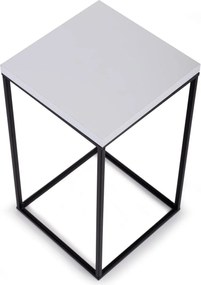 STOJAN NA KVETINÁČ BASICLOFT 40X24X24 CM ČIERNA/BIELA