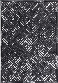 XXXLutz PLOCHO TKANÝ KOBEREC, 160/230 cm čierna, strieborná Novel - Online Only bytové doplnky - 005937072064