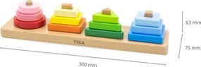 Kocky s triedičom tvarov Viga 44686 geometrické obrazce