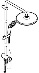 GROHE 26680001 - Sprchový systém VITALIO START SYSTEM 250 390 mm kov, chróm