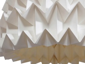 Závesné svietidlo ORIGAMI papierové 26 cm, krémové