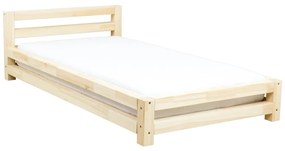 Detská posteľ MODERN 90x160 cm - Transparentná vosková lazura matná