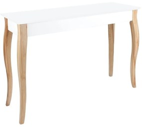 Biely toaletný stolík so zrkadlom Ragaba Dressing Table, dĺžka 105 cm