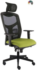 ALBA Kancelárska stolička YORK SIEŤ ŠÉF čalúnenie KOŽENKA Arizona