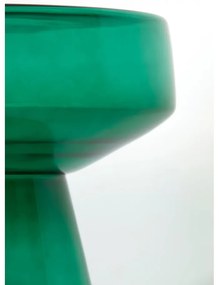 Sklenený okrúhly odkladací stolík ø 37 cm Dakwa – Light &amp; Living