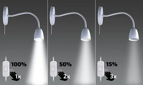 Nástenná LED lampička stmievacia 4 W, biela