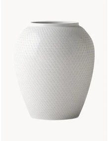 Ručne vyrobená porcelánová váza Rhombe, V 25 cm