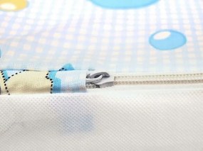 Detská rozkladacia MINI pohovka Zvieracia partička - béžová