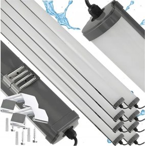 8x LED stropné svietidlo 60W 6600lm 120cm 230v - neutrálna biela