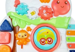 LEAN Toys Vzdelávacie detské chodítko s interaktívnym mikrofónom