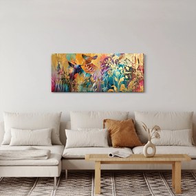 Obraz - Abstraktná maľba prírody (120x50 cm)