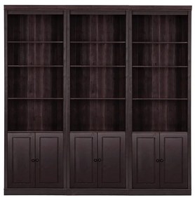 Hnedá knižnica z borovicového dreva 222x223 cm Anita – Støraa