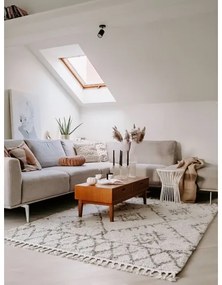 Dywany Łuszczów, Kusový koberec Berber Fez G0535 cream and brown, 160x220, béžová, obývacia izba