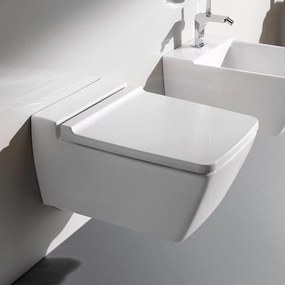 GEBERIT Xeno2 WC sedátko s automatickým pozvoľným sklápaním - Softclose, z Duroplastu, biela, 500.537.01.1