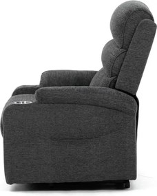 Polohovacie kreslo sivé, elektrické TV-S8348 GREY2