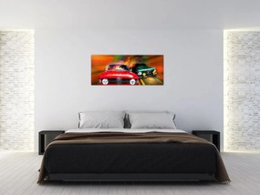 Obraz - Retro závodné autá (120x50 cm)