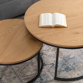 PROXIMA.store - Set konferenčných stolíkov DELIA VEĽKOSŤ: MAXI