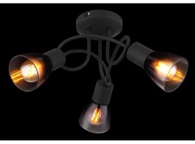 Globo 54312-3D - Prisadený luster SATELLA 3xE14/25W/230V čierna