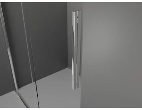Mexen Velar, posuvné dvere do otvoru typ Walk-In 75 cm, 8mm číre sklo, chrómová, 871-075-000-03-01